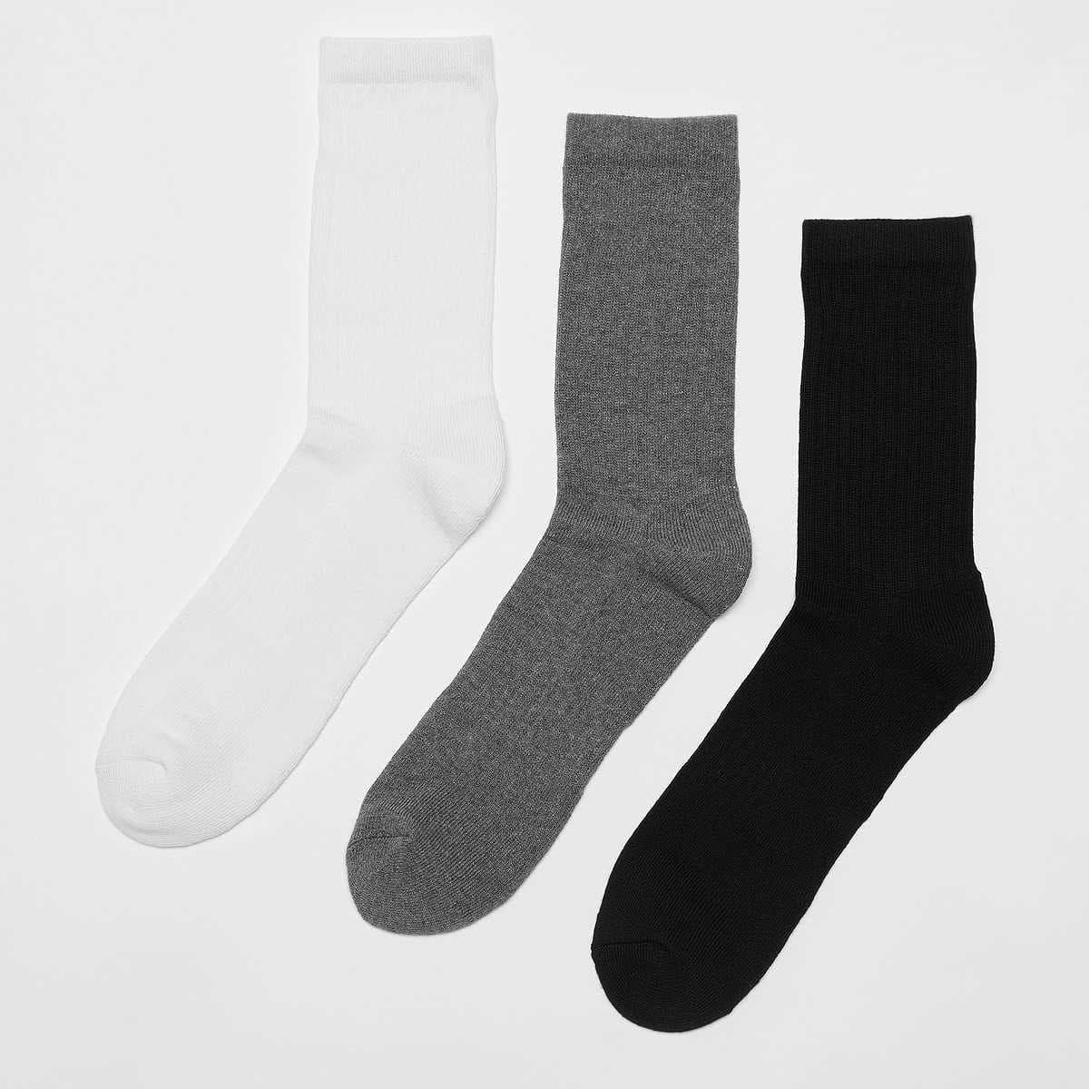 3 PACK - Small Logo Essential Crew Socks