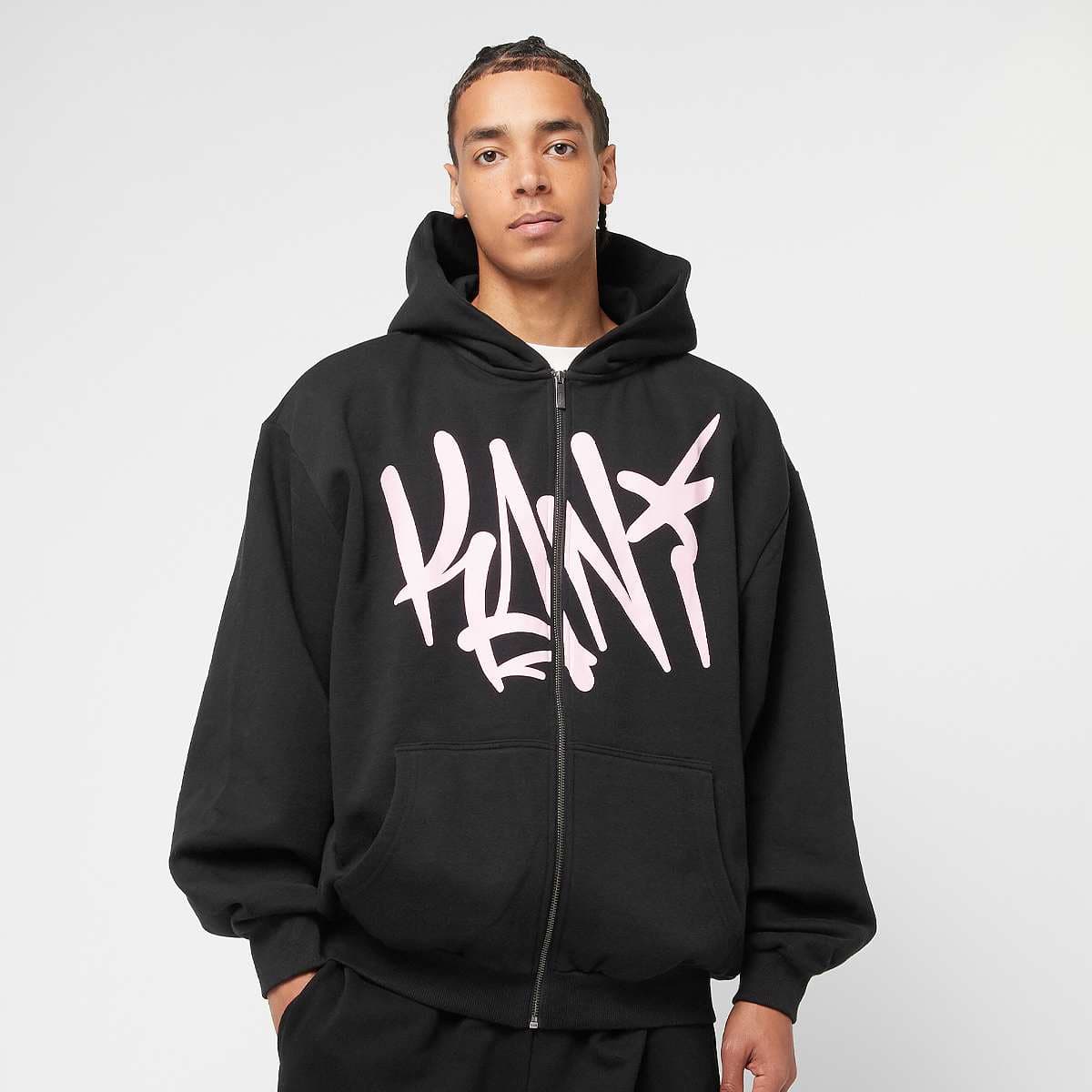 Woven Signature Kani Oversized Zip Hoodie 
