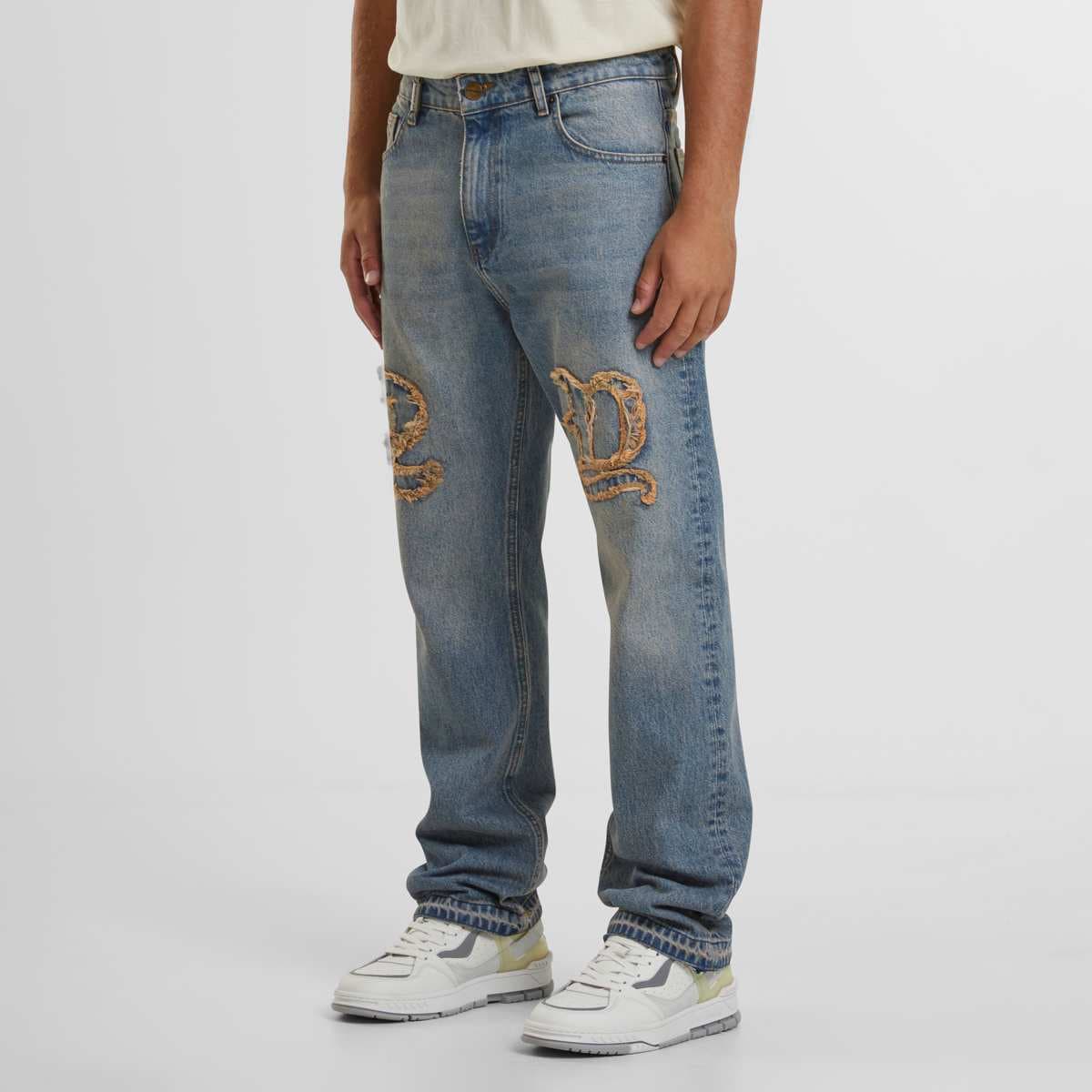 Durga Logo Straight Jeans