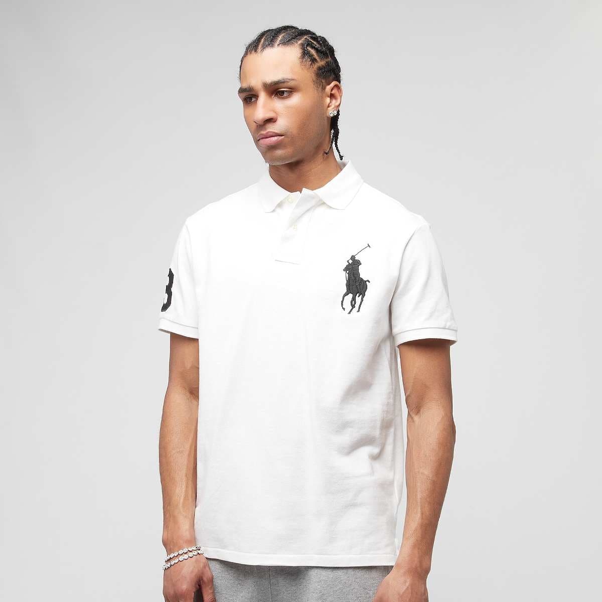 Custom Slim Fit Big Pony Mesh Polo Shirt