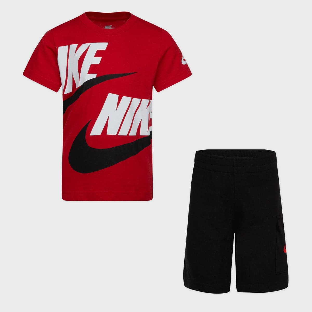 Sportswear High Brand Read Cargo Shorts Set (2 Piece)