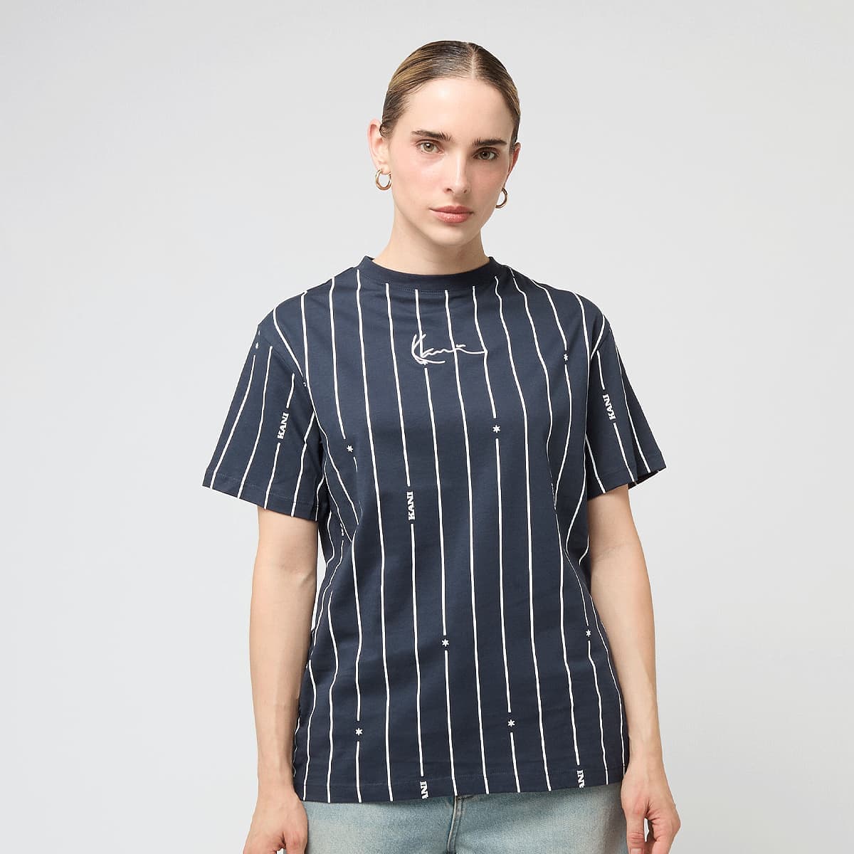 Signature Pinstripe Oversized T-Shirt