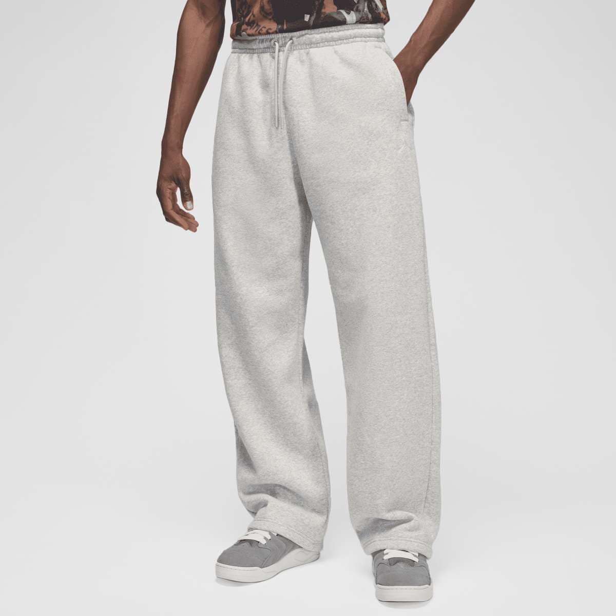 Brooklyn Fleece Oversized Open-Hem Pants