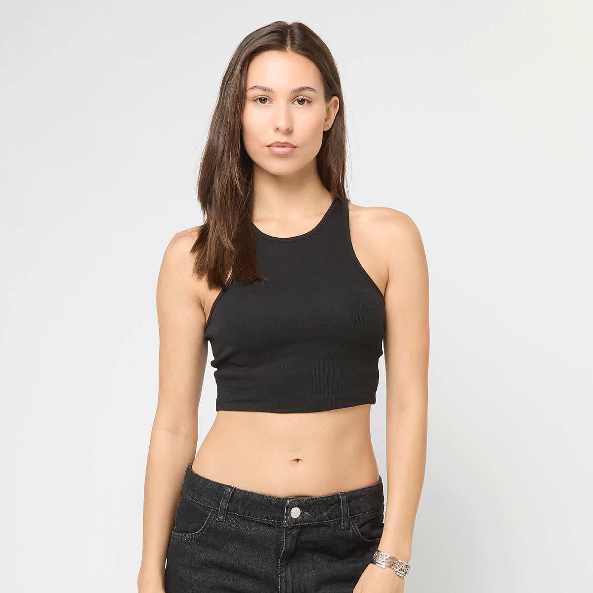 Ladies Cropped Rib Top