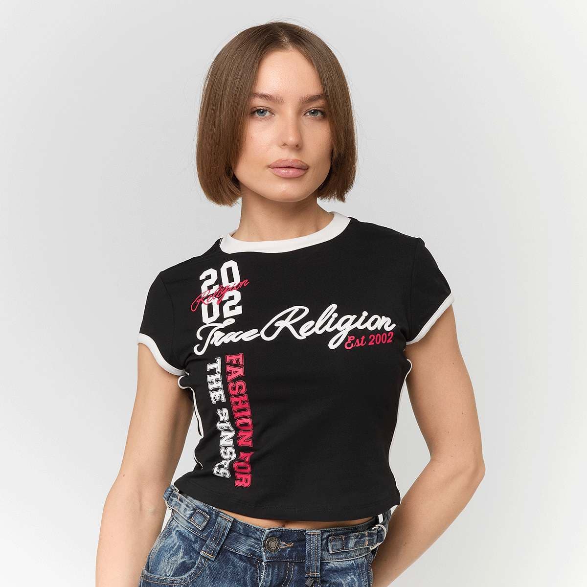 Sporty Cap Sleeves Ringer Baby Tee