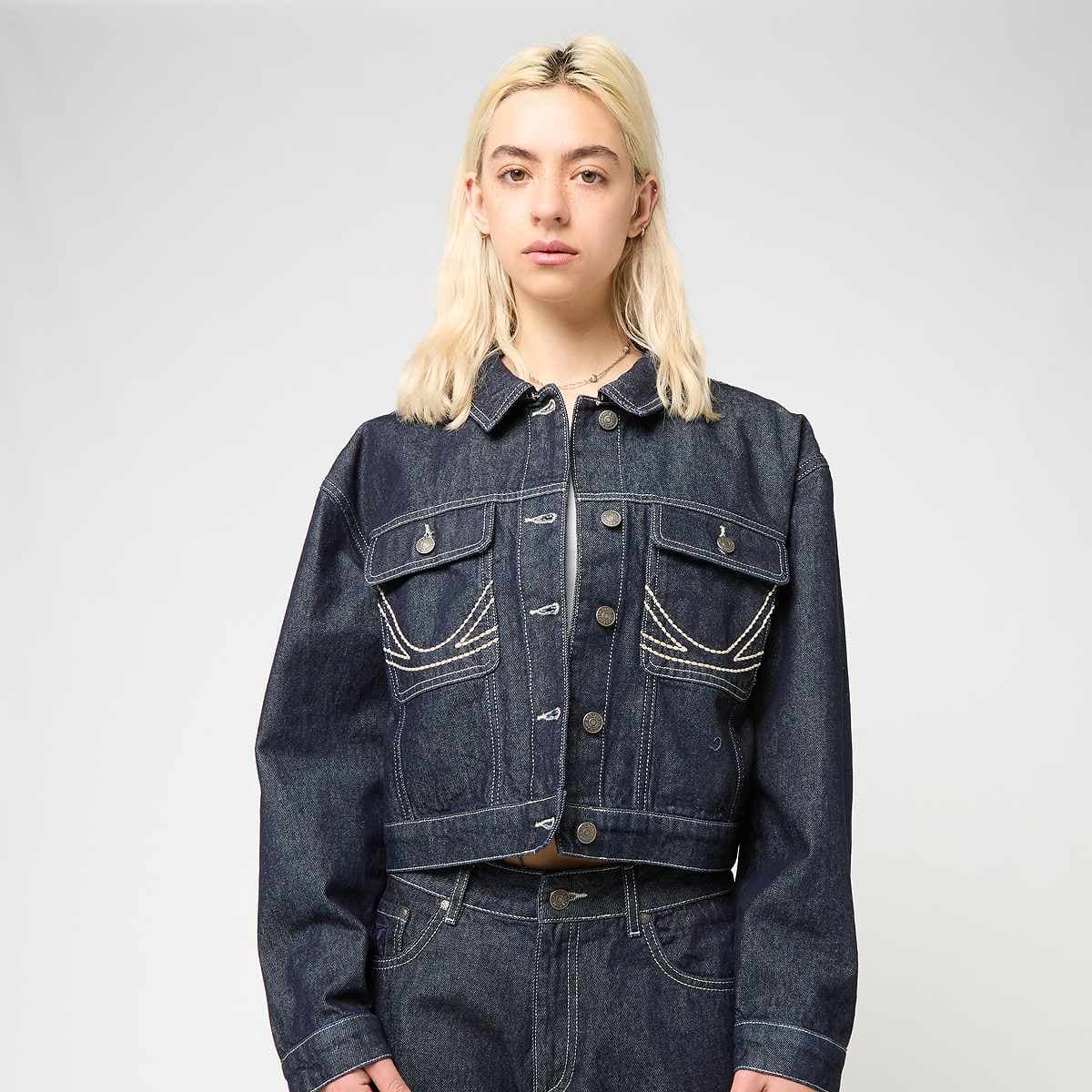 Rinsed Cropped Denim Jacket