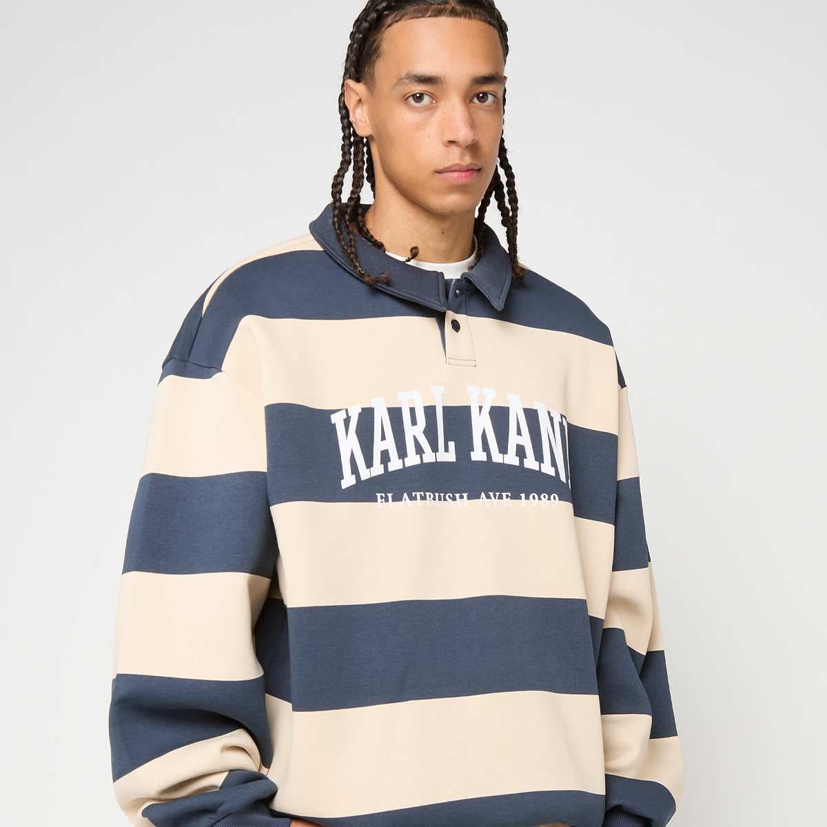 Heritage Stripe Oversized Rugby Shirt