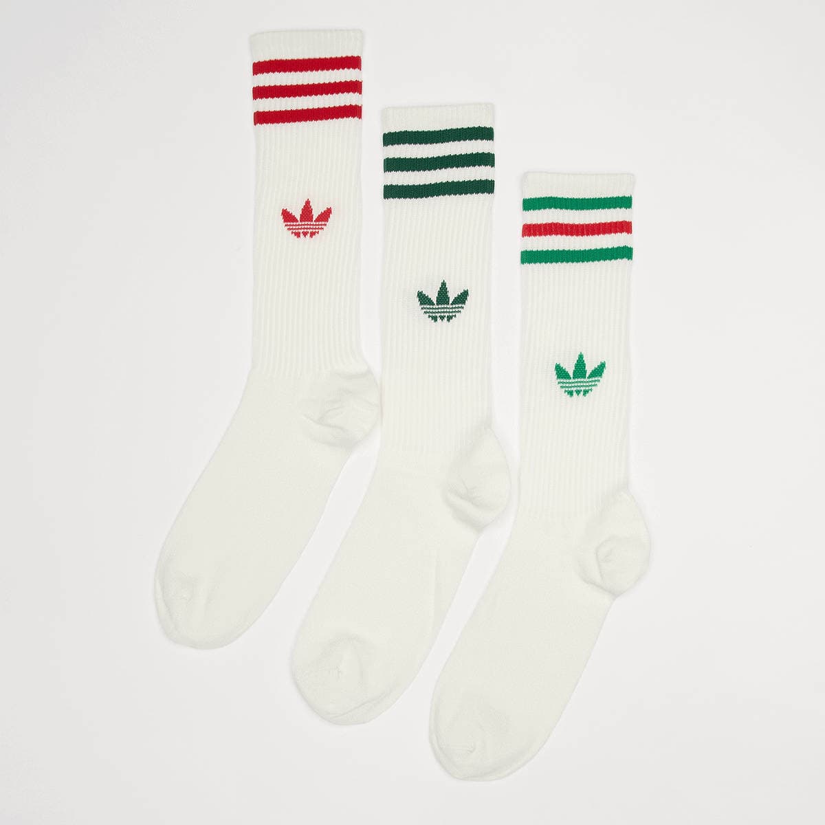 3 PACK - 3 Stripes High Crew