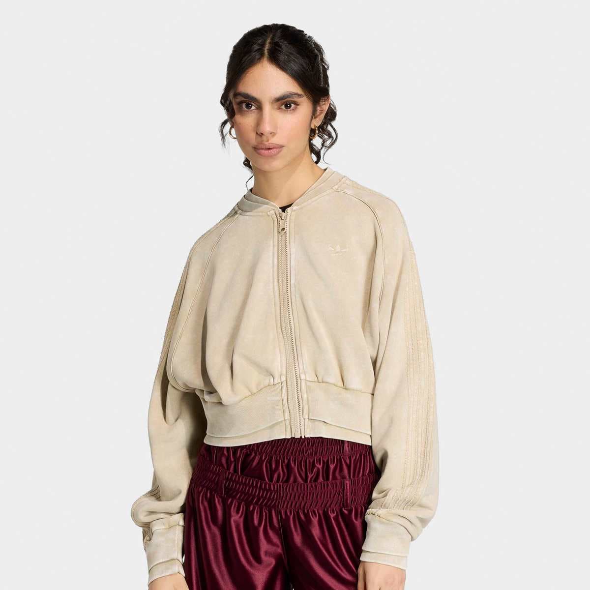 Superstar Double Layered Cropped Track Top
