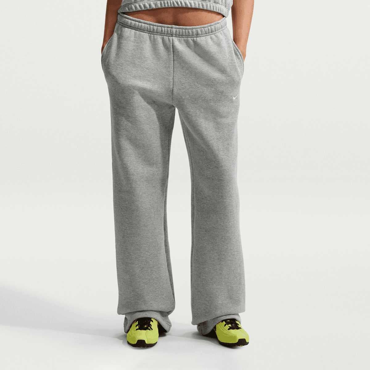 Studio Fleece Mid-Waist Open-Hem Pant