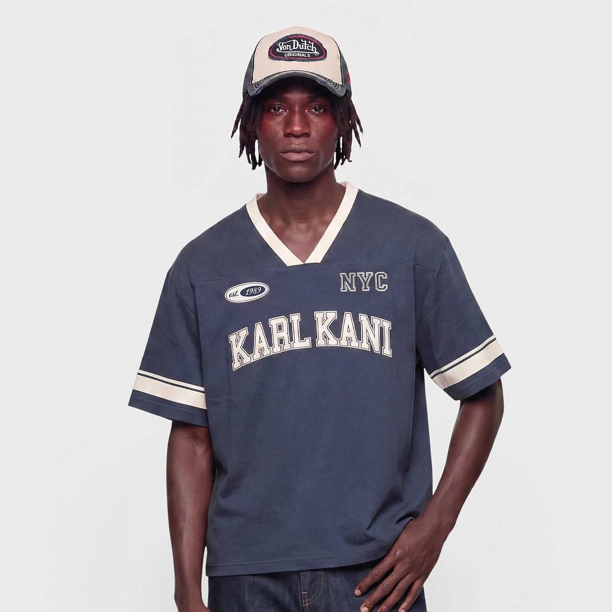 College V-Neck Boxy T-Shirt