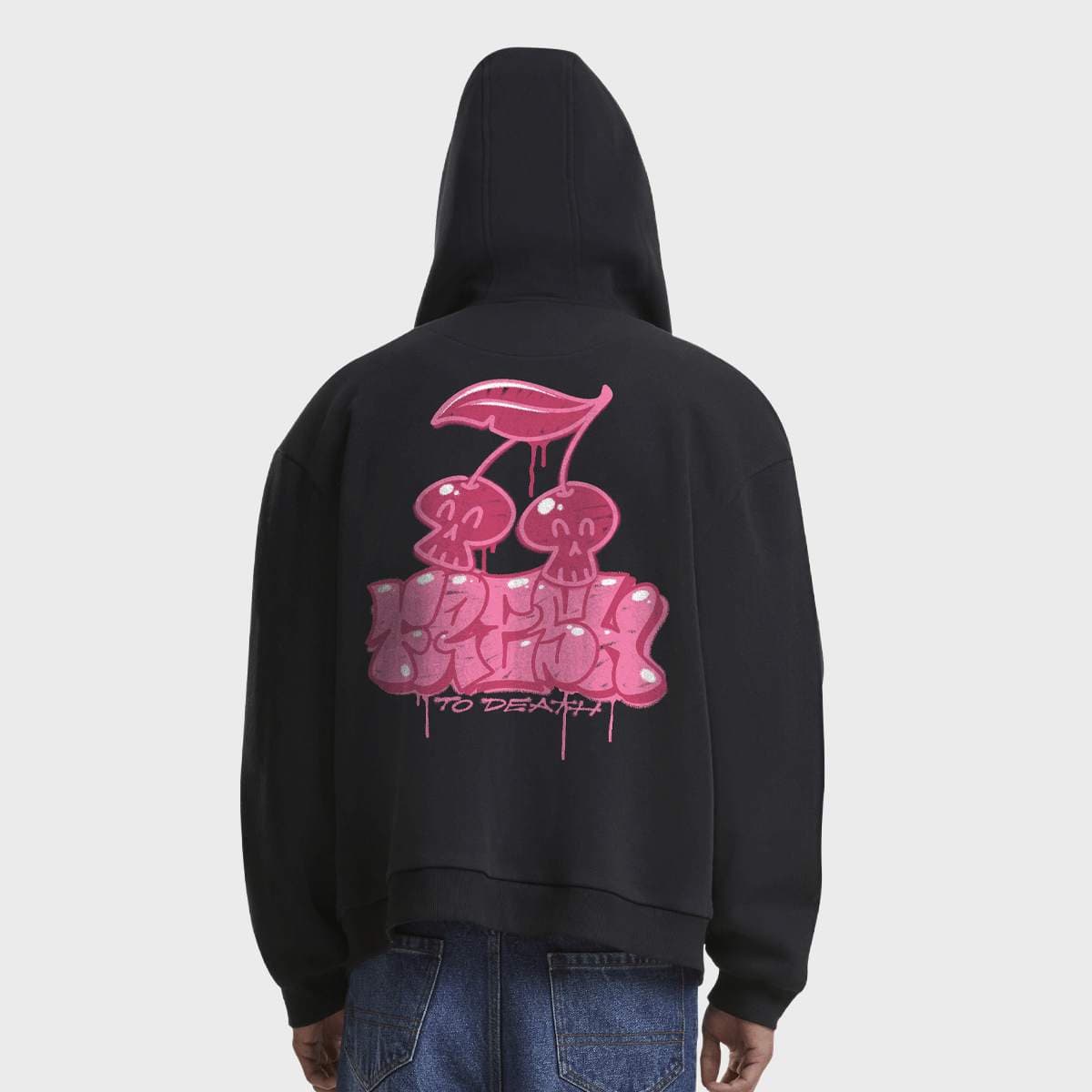 Fresh to Death Cherries Fluffy Zip Hoody