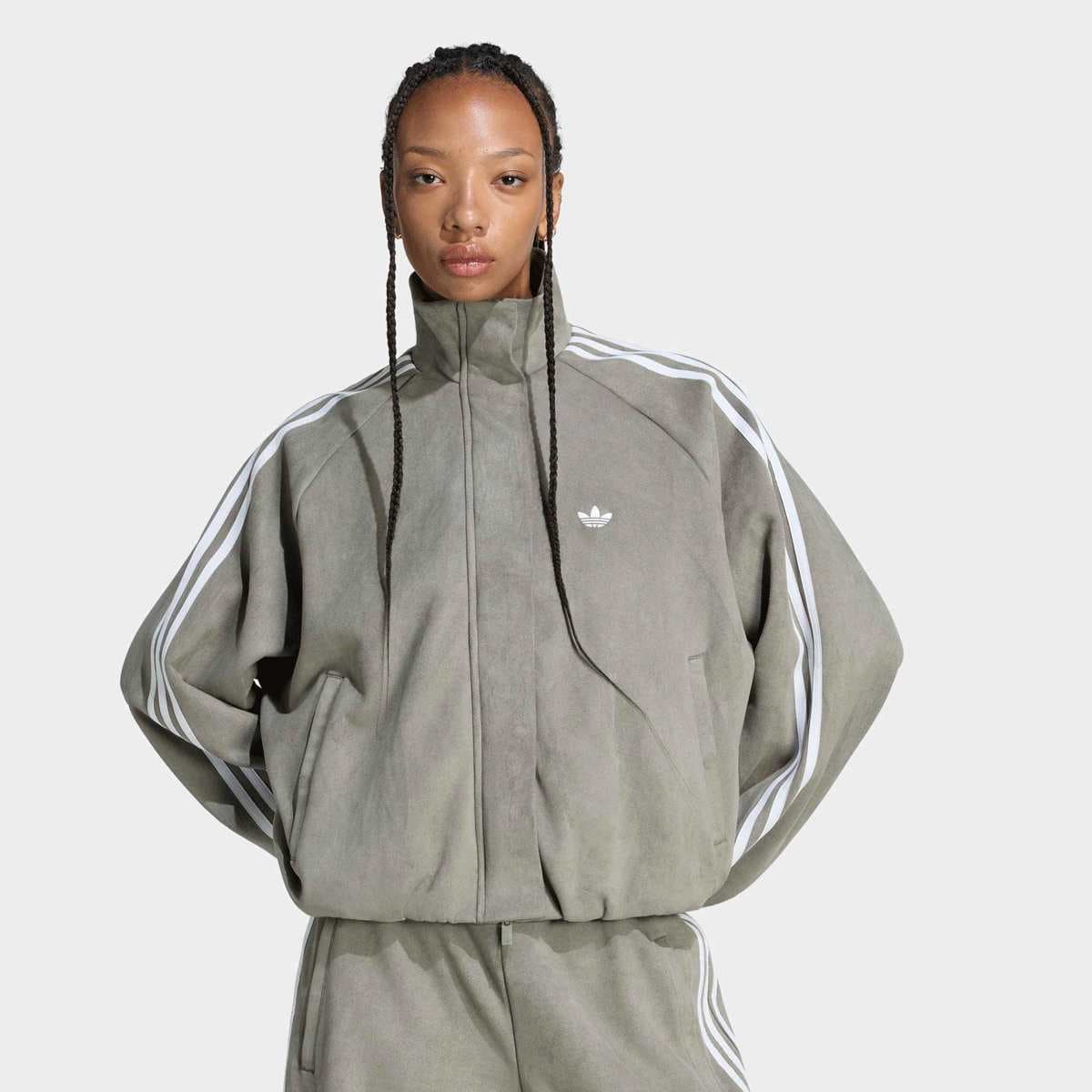 Faux Suede Tracktop