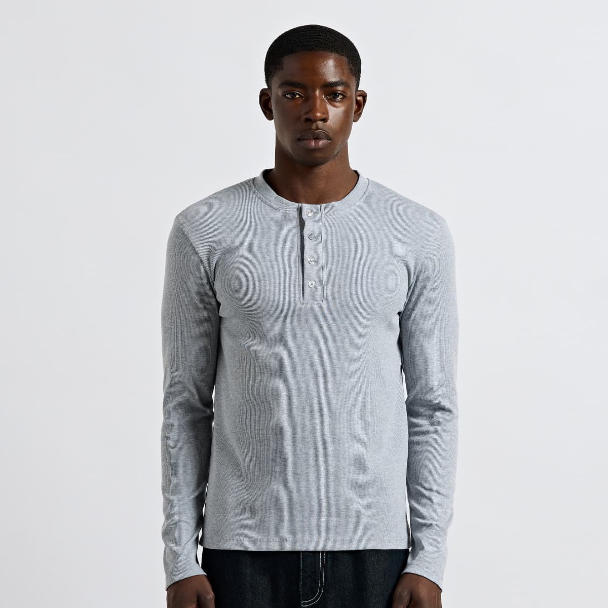 Rib Henley Longsleeve