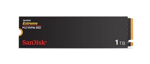 SanDisk Extreme M.2 NVMe SSD 1 TB (Interne SSD, PCIe Gen 4.0, bis zu 5.150 MB/s, nCache-Technologie, 5 Jahre Garantie)