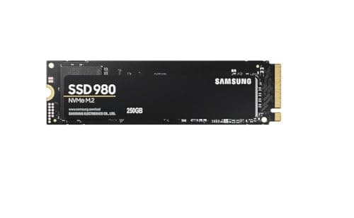 Samsung 980 250 GB PCIe 3.0 (up to 2,900 MB/s) NVMe M.2 Internal Solid State Drive (SSD) (MZ-V8V250BW)