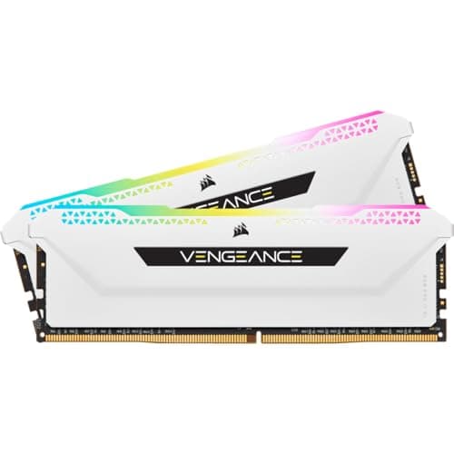 Corsair VENGEANCE RGB PRO SL 32GB (2x16GB) DDR4 3600 (PC4-28800) C18 1.35V Desktop Memory - Weiß, CMH32GX4M2D3600C18W, 2 x 16 GB