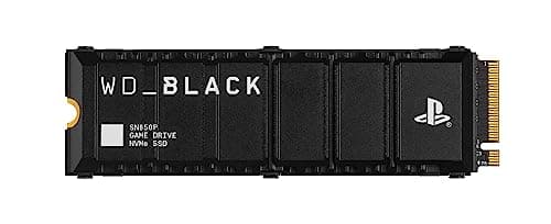 WD_BLACK SN850P 1TB PS5 SSD, Officially Licensed for PlayStation 5, Read Speeds Up to 7300 MB/s, M.2 2280 PCIe NVMe, Exclusive Heatsink Design, Internal Gaming SSD