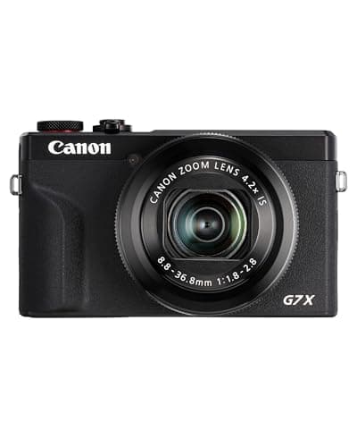 Canon PowerShot G7 X Mark III (Negra) - Cámara Digital Compacta con Sensor de 1 Pulgada y Grabación en 4K - Ideal para Ambientes con Poca Luz - Wi-Fi y Bluetooth - Ideal para Crear Estés Donde Estés