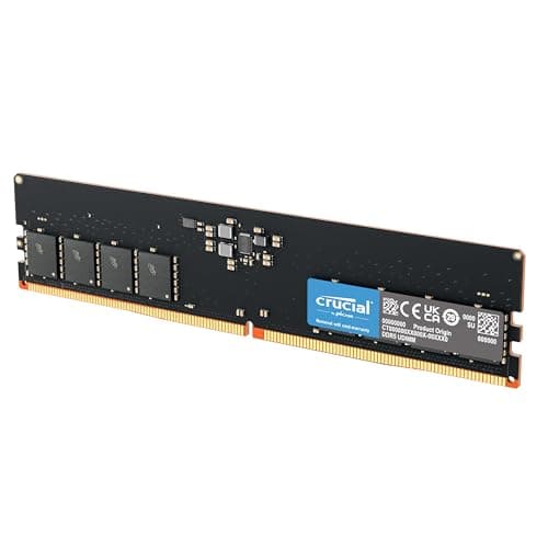 Crucial DDR5 RAM 64GB 5600MHz, PC Computer Arbeitsspeicher, (auch 5200MHz / 4800MHz) CL46 - CT64G56C46U5