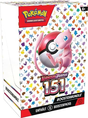 Pokémon-Sammelkartenspiel: Boosterbundle Karmesin &amp; Purpur – 151 (6 Boosterpacks)