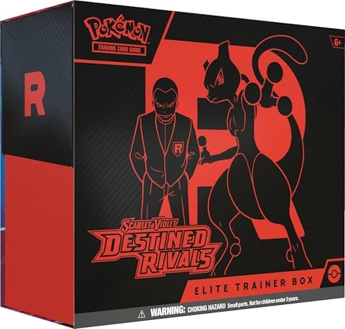 Pokémon TCG: Scarlet &amp; Violet—Destined Rivals Elite Trainer Box (1 Full-Art Promo Card, 9 Boosters &amp; Premium Accessories)