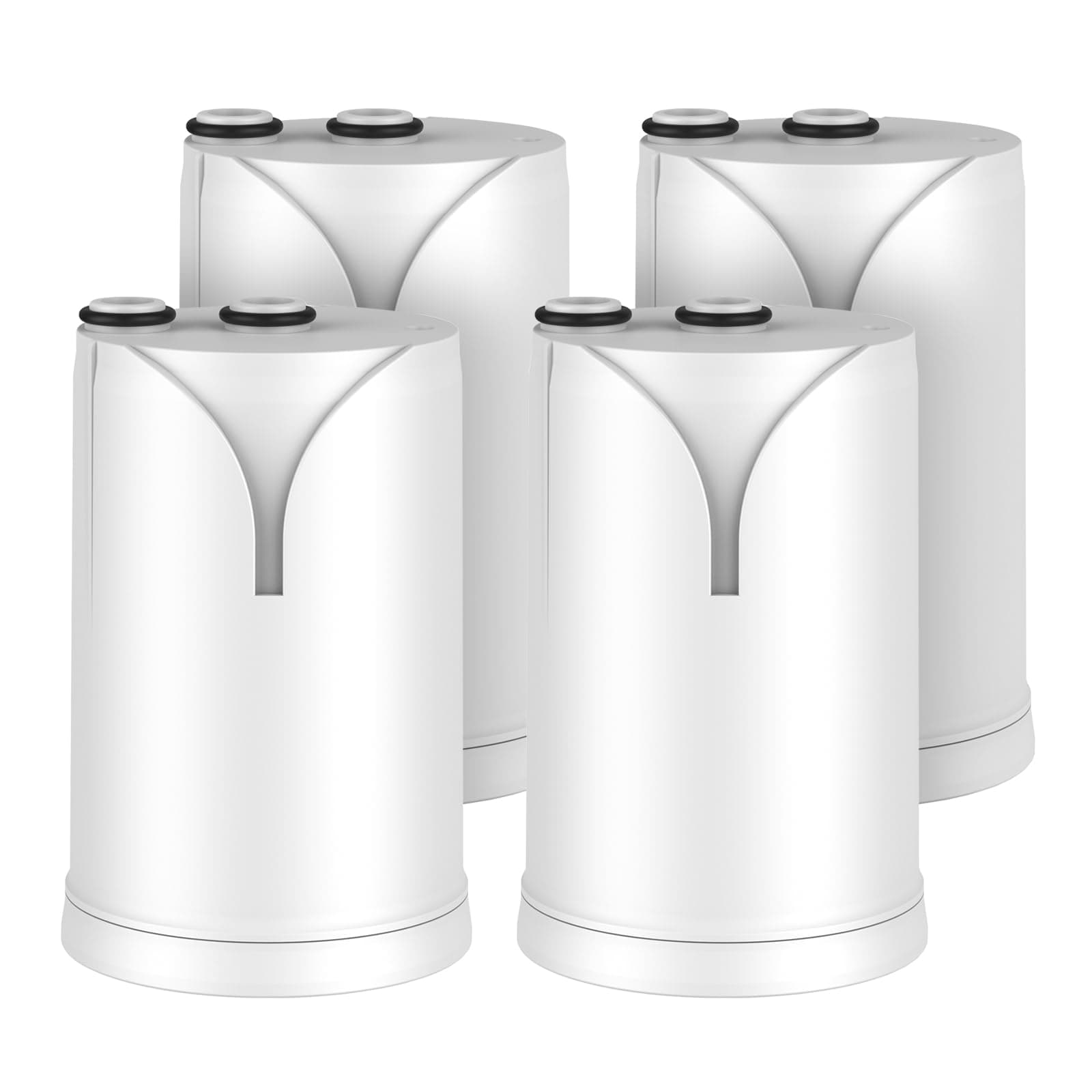 GLACIER FRESH On Tap Cartuccia filtro acqua HF, compatibile con il sistema di filtraggio Brita® On Tap | Cartuccia di ricambio HF per filtro on tap Pro V MF | filtro acqua per rubinetto 600L (4 pezzi)