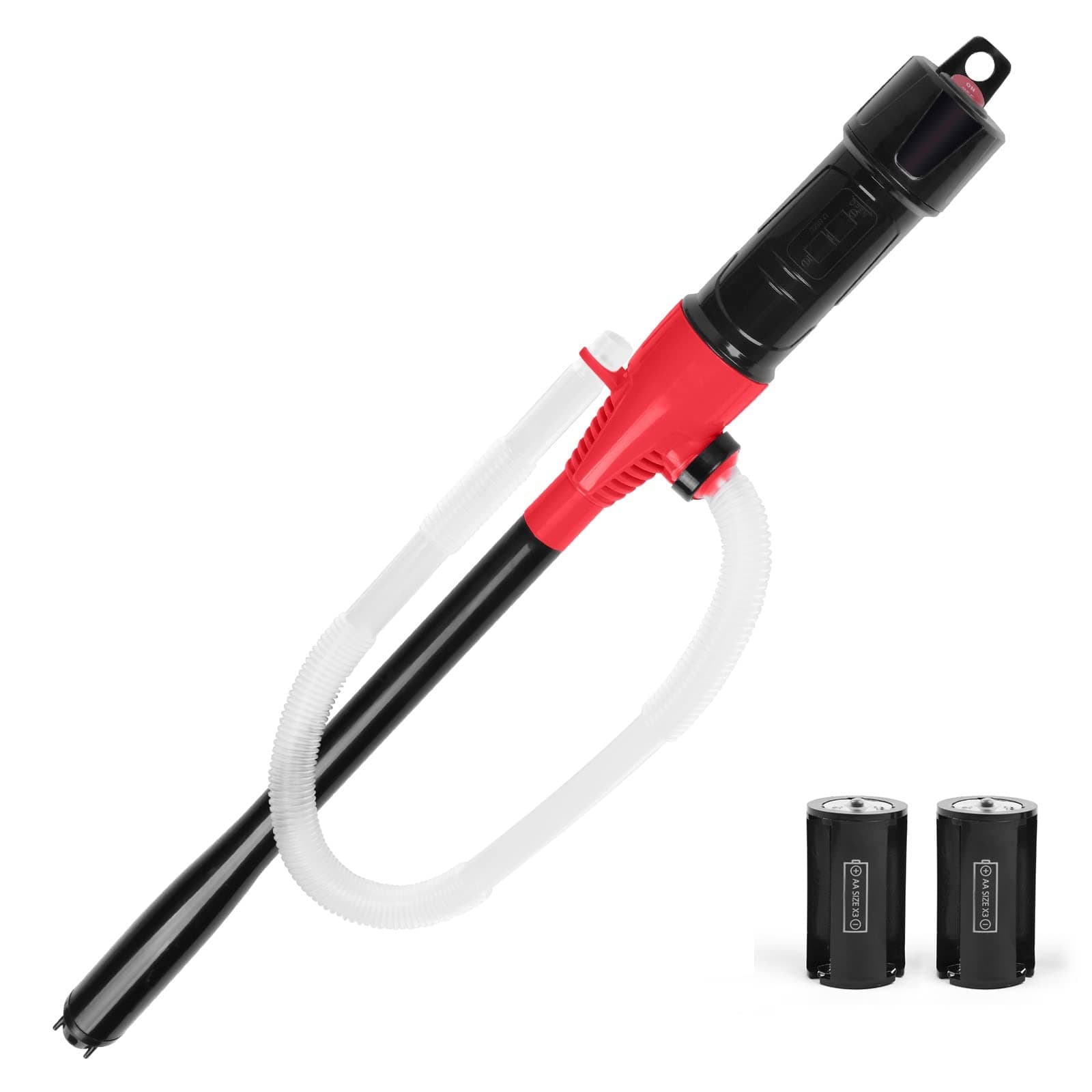 flintronic Pompa Manuale per Trasferimento di Carburante, Portatile per Estrazione Olio, A Sifone, per Acqua, Benzina e Altri Liquidi, Funzionamento a Batteria