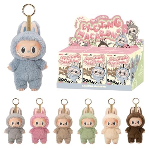 POP MART The Monsters Tasty Macarons Vinyl Face Blind Box Figuren, Random Design Box Toys for Modern Home Decor, Collectible Toy Set for Desk Accessories, Whole Set