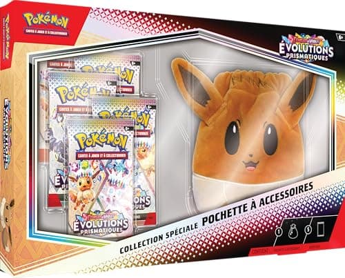 Pokémon: Special Collection Zubehörtasche Scharlachrot und Lila – Prismatische Entwicklungen des Pokémon TCG (5 Boosterpacks und eine Zubehörtasche)