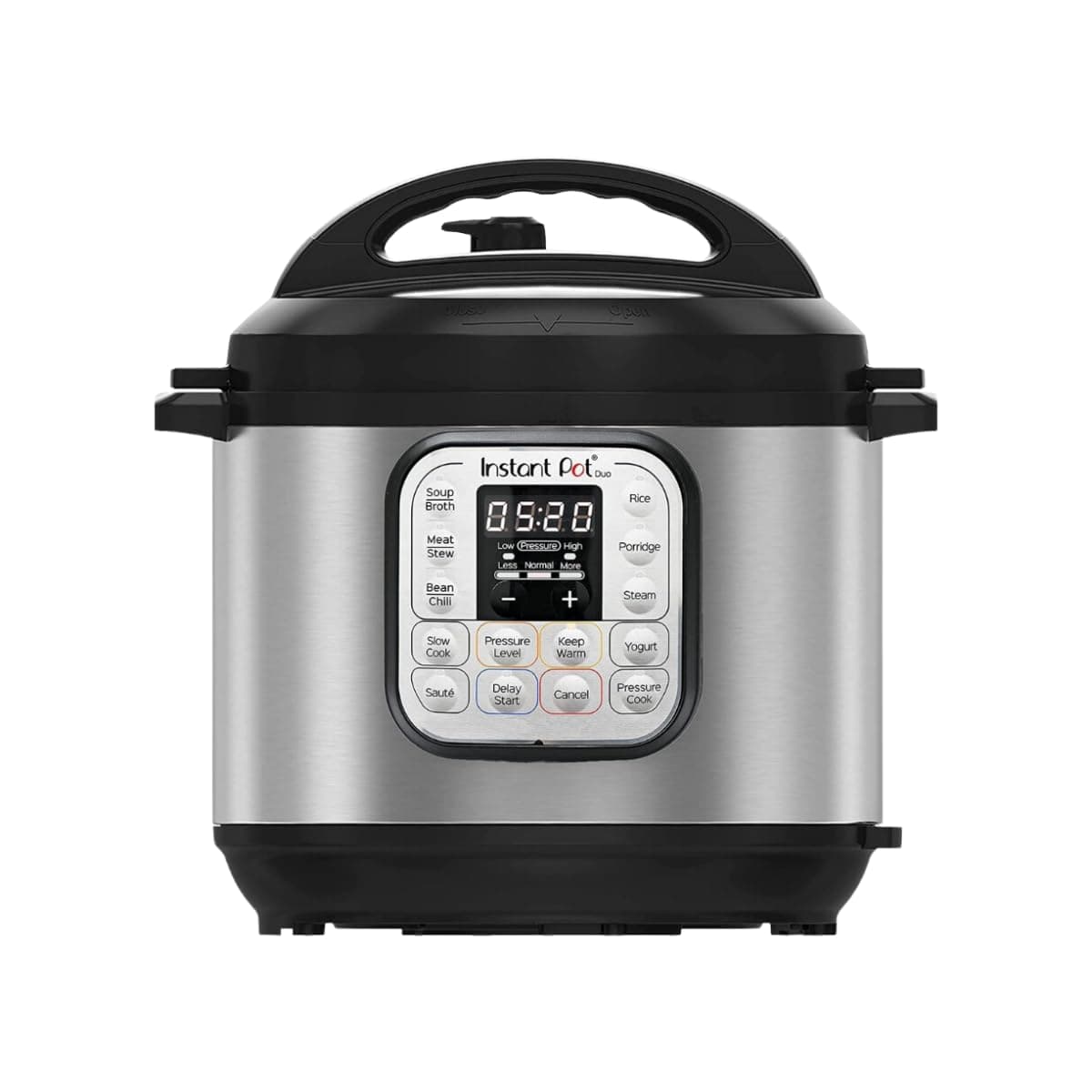 Instant Pot Duo 30 Elektro-Multikocher 3L - Schnellkochtopf, Schongarer, Reiskocher, Sautierpfanne, Joghurtbereiter, Dampfgarer und Speisewärmer, aus Edelstahl, Silver