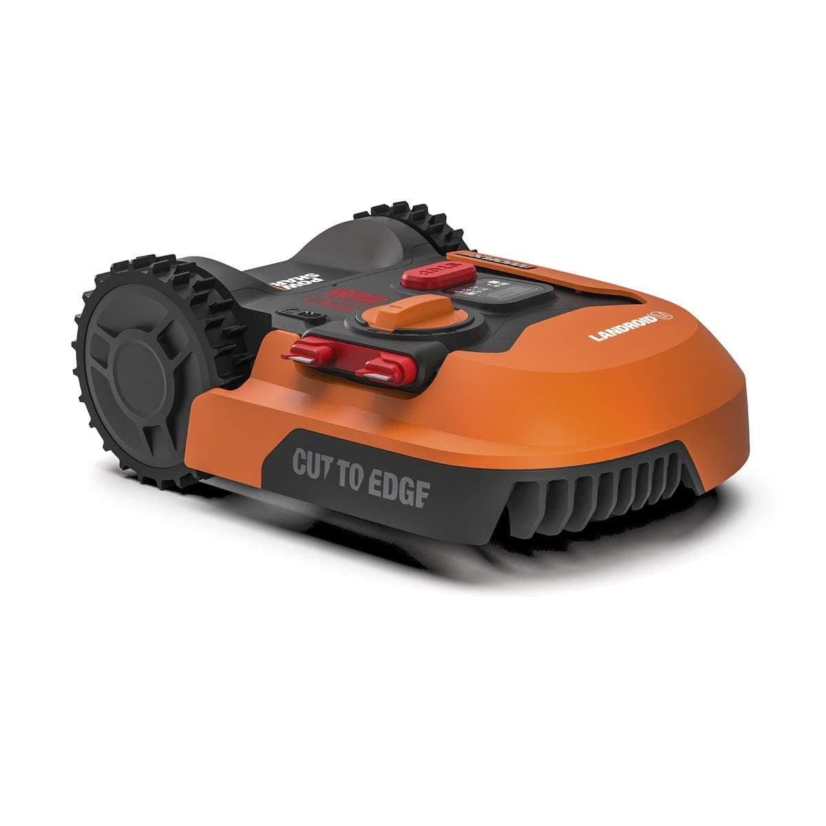 WORX Landroid WR155E Robot Tondeuse Connecté e t Intelligent, 2000 m² Surf.Max 2400 m², Installation Facile, Configurable, Pente 35%, détecteur de Pluie, Coupe près des Bordures, Tonte Rapide