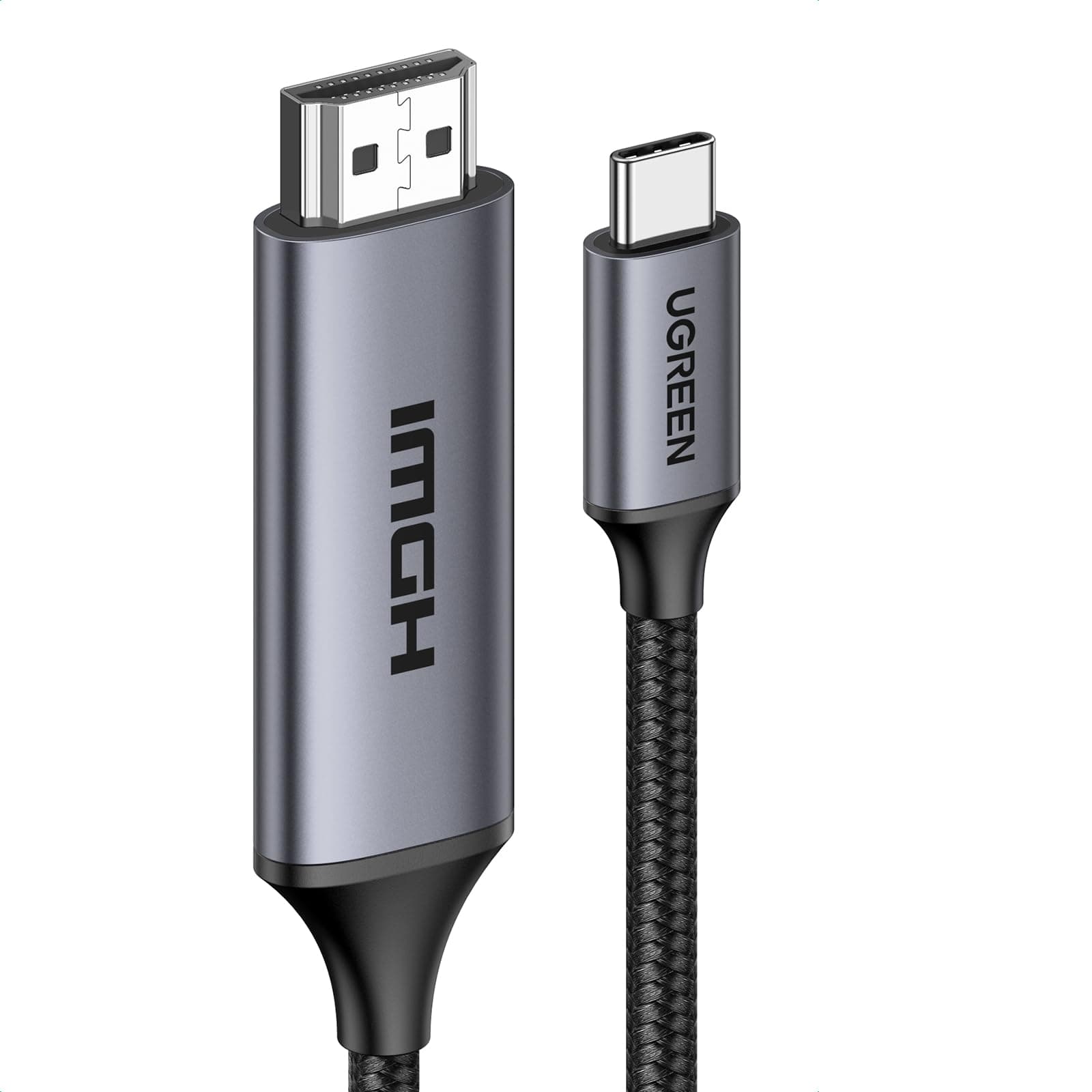UGREEN USB C auf HDMI 2.1 Kable 8K@60Hz 4K@240Hz Type C auf HDMI Ultra-High-Speed-Kabel HDR HDCP 2.3 Thunderbolt 4/3 Kompatible mit iPhone 17, Mac mini M4, MacBook Pro/Air, iPad Pro, Galaxy S23(1M)