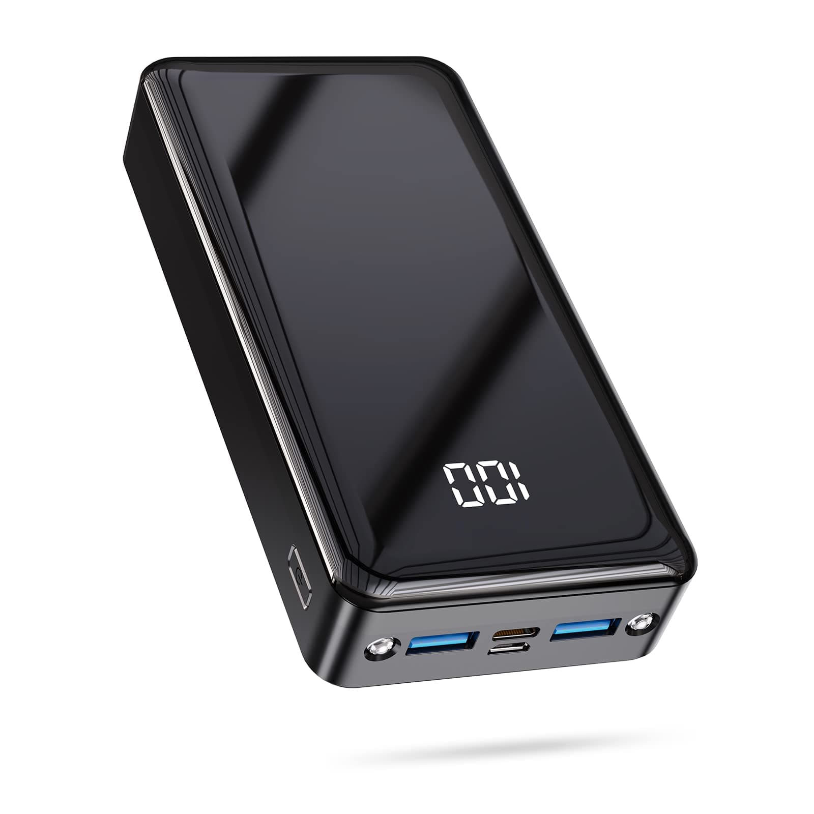 Power Bank 24000mAh con 3 Uscite e 2 Ingressi Ricarica Rapida 22.5W Caricabatterie Portatile con USB C,Carica Batterie Portatile per Cellulare con Torcia, Powerbank Potente per iphone,Xiaomi,Samsung