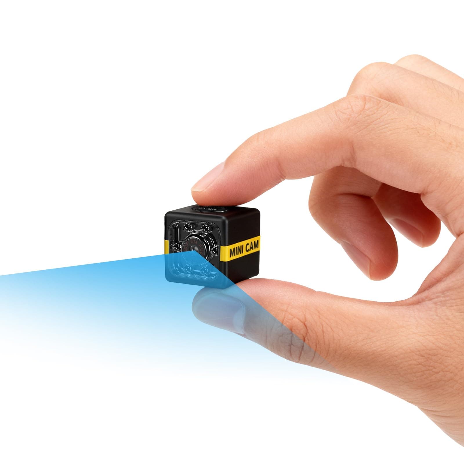 Mini Camara Espia, Cámara Oculta Camufladas Invisiable HD 1080P, Automática Visión Nocturna y Detección de Movimiento, Cargar Mientras graba,Graba en Bucle, Sin WiFi ni App, para Interiores/Exteriores