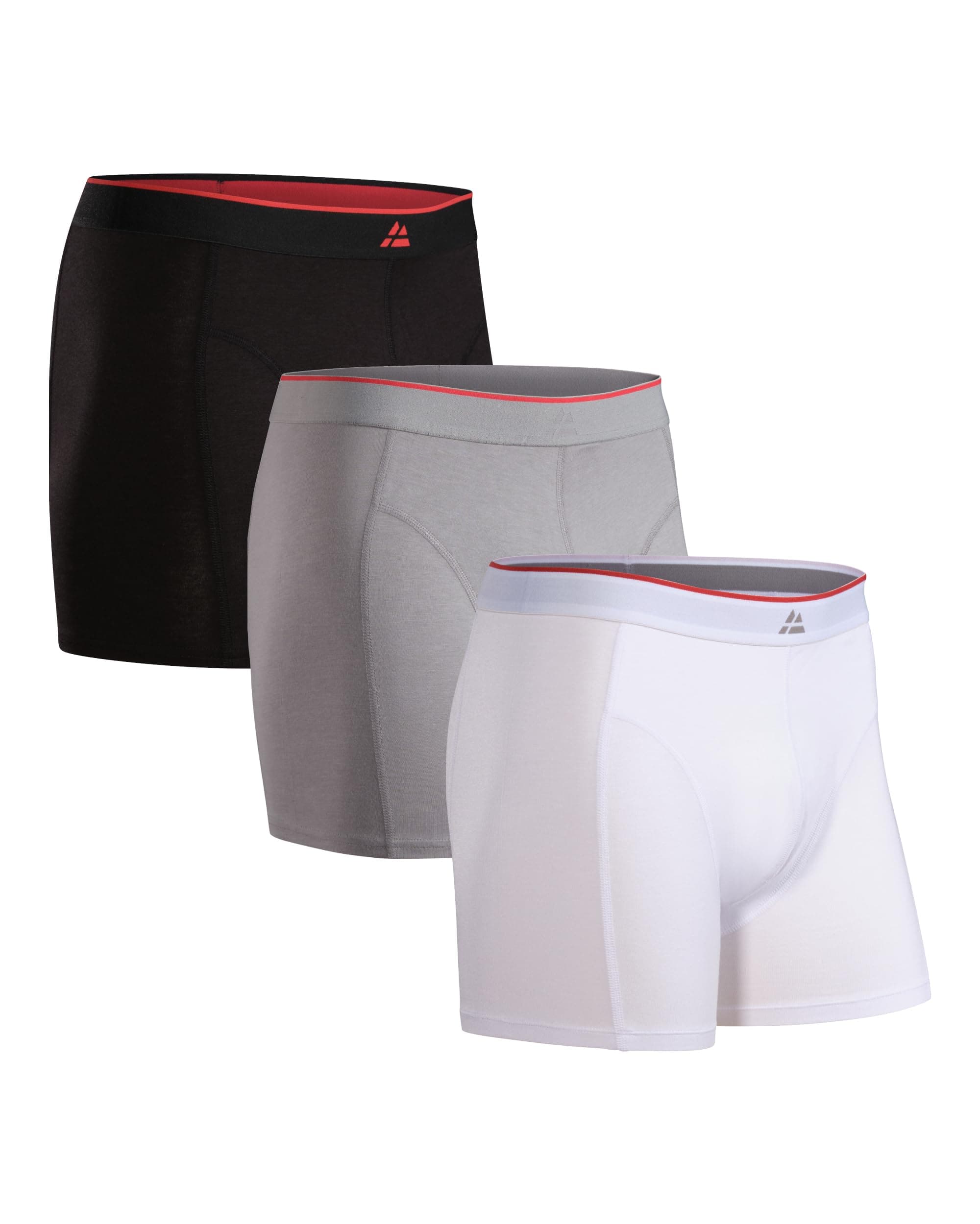 DANISH ENDURANCE 3er Pack Bambus Boxershorts Herren, Superweiche Unterhosen Männer, Bequem, Atmungsaktiv & Etikettfrei