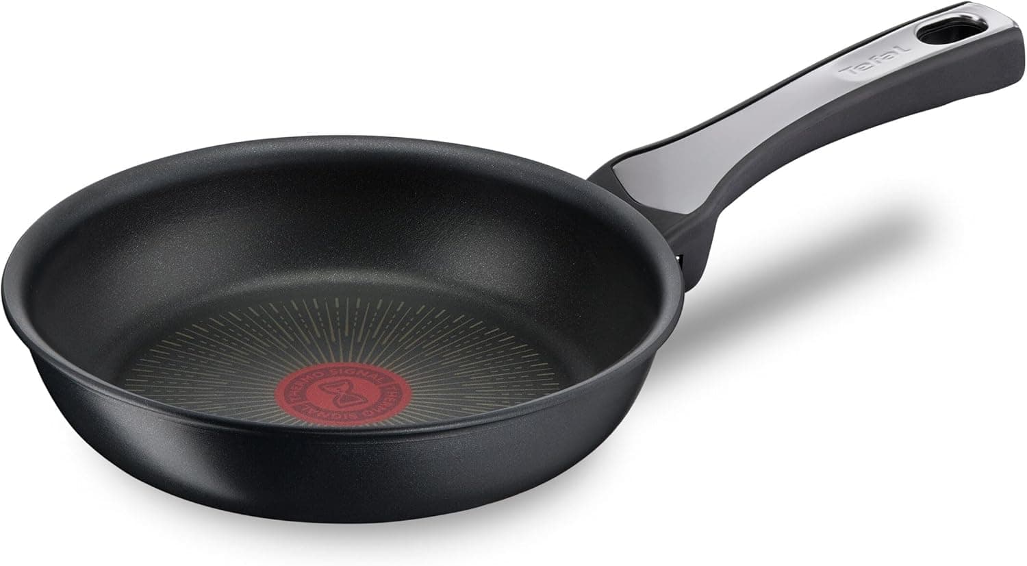 Tefal Unlimited On - Sartén de 20 cm, Apto inducción, antiadherente, revestimiento titanio, Thermo-signal, apto lavavajillas y horno, acero inoxidable