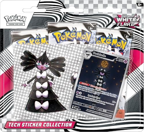 Pokemon TCG Scarlet &amp; Violet 10.5 White Flare Tech Sticker Blister Pack - 3 Packs
