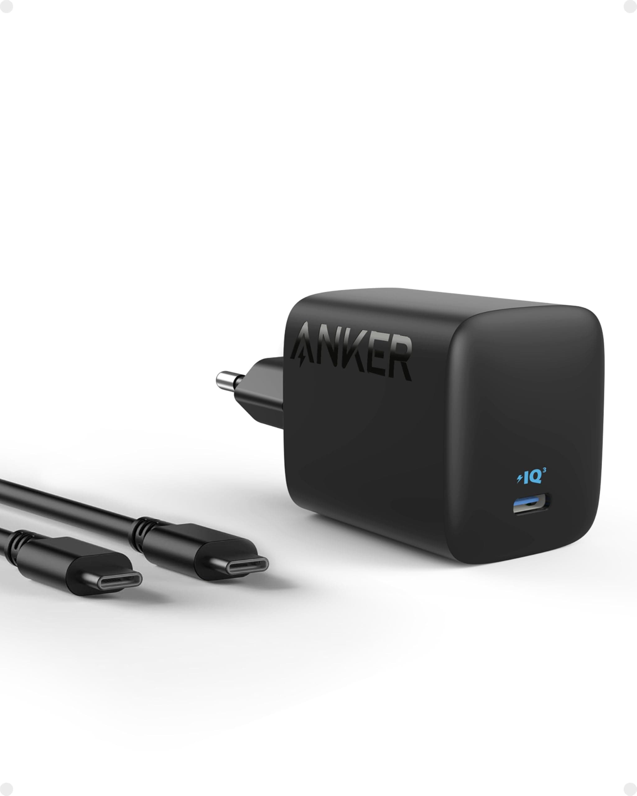 Anker 67W USB C Ladegerät, kompaktes Netzteil mit PIQ 3.0, für MacBook Air, iPhone 17/16/15 Series, iPad, Galaxy und mehr (USB-C Kabel enthalten)