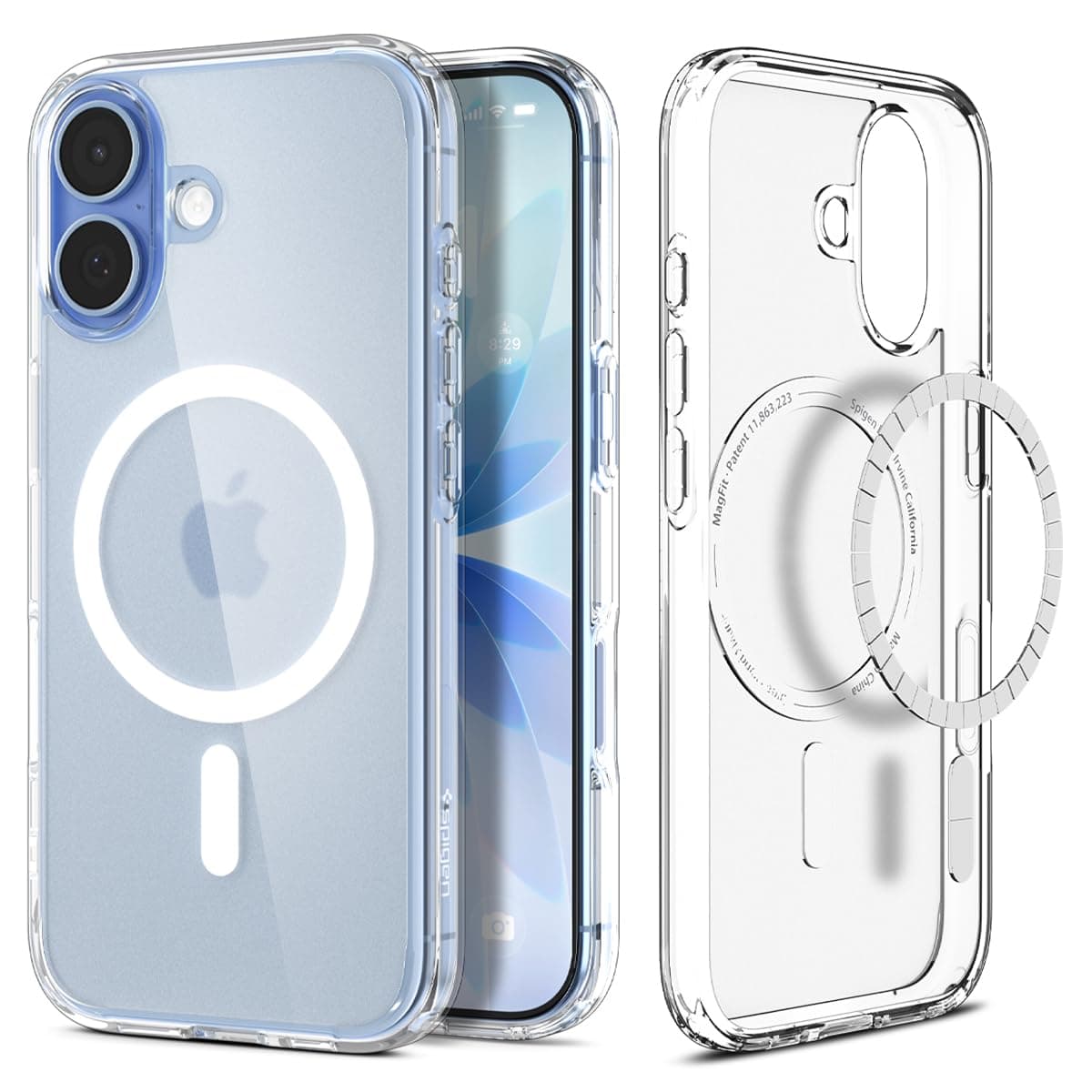 Spigen iPhone 17 Hülle [Spigen Signature] Ultra Hybrid MagFit Case Handyhülle Transparent Kompatibel mit MagSafe -Frost White