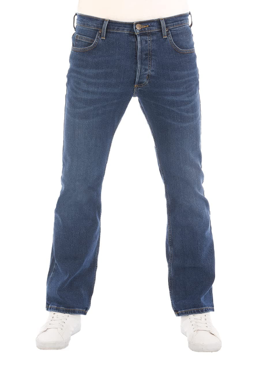 Lee Denver Jean pour homme, en coton, stretch, bleu denim, coupe Bootcut, disponible dans les tailles 40, 41, 42, 43, 44, 46, 48, 50, 52 et 54