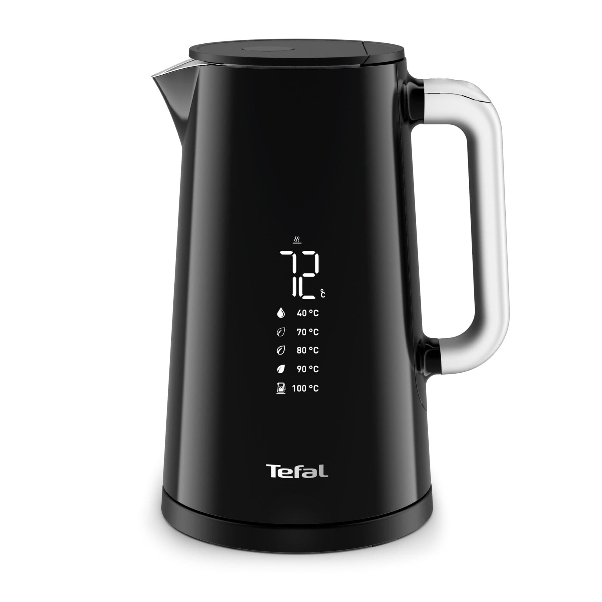 Tefal Smart & Light, digital, 7 Positionen, Schwarz Wasserkocher Schwarz