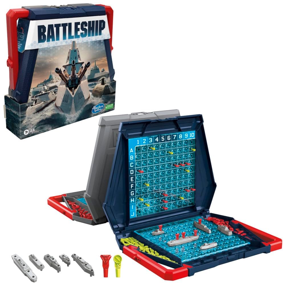 Hasbro Battleship Klassisches Brettspiel, spannendes Strategiespiel für Kinder ab 7 Jahren