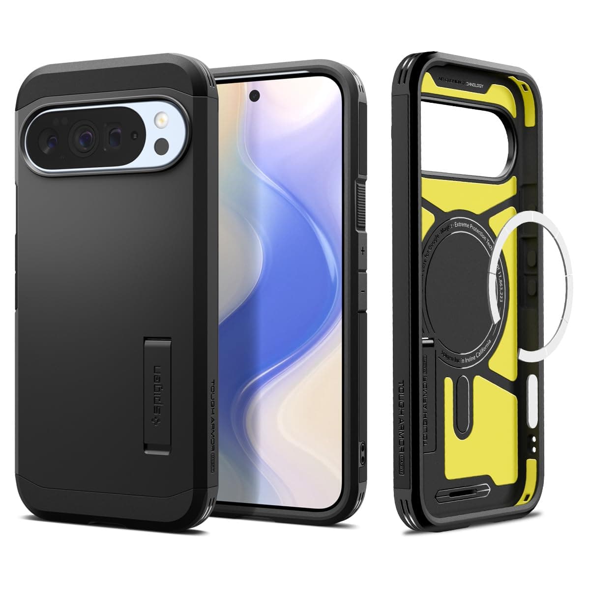 Spigen Tough Armor (AI) MagFit Hülle für Google Pixel 10 und Pixel 10 Pro, Kompatibel Mit Pixelsnap und MagSafe [2025 Neue Funktion] -Schwarz