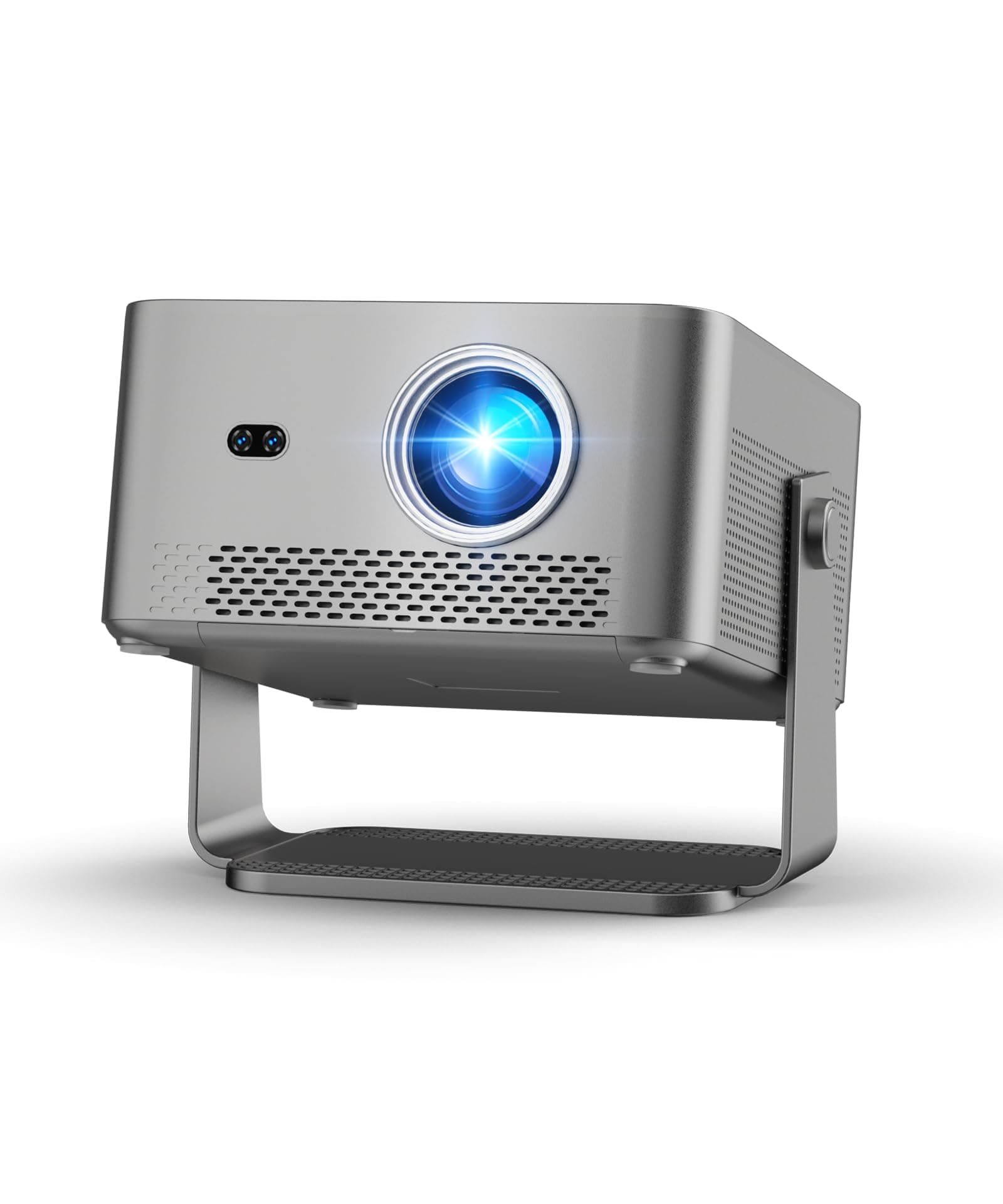 Magcubic Proyector 4K, 1080P Nativo Proyector Portatil 800ANSI con WiFi, Bluetooth, TV Stick Integrado, Enfoque Automático Corrección Trapezoidal, Rotación 180°, 15W Altavoces Projetor HY450GT