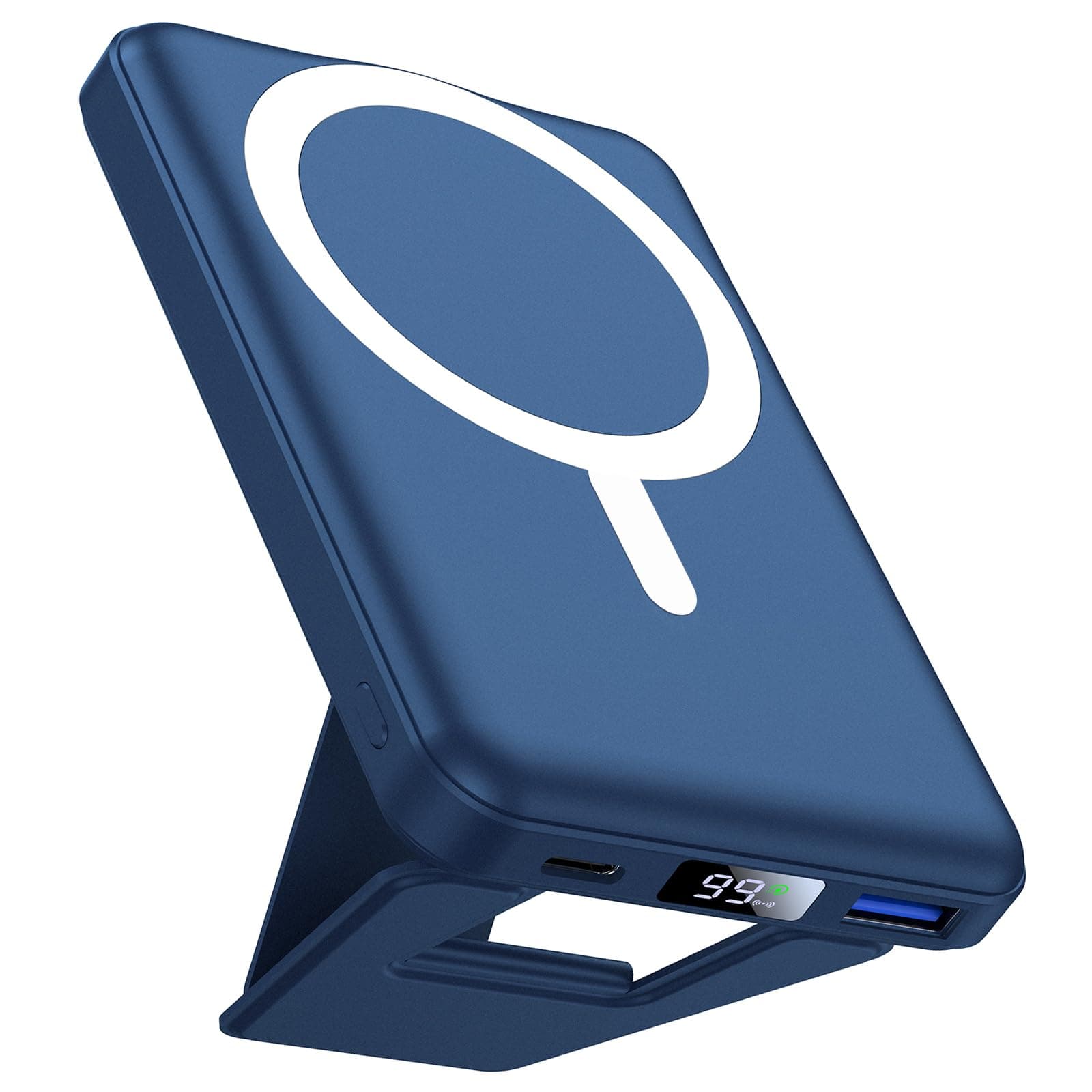 AOGUERBE Power Bank per iphone, 10000mAh per Magsafe Powerbank Magnetico Caricabatterie Portatile Wireless PD 22.5W Ricarica Rapida Batteria Esterna per iPhone 17/15/14/13/12/Mini/Pro/Pro Max