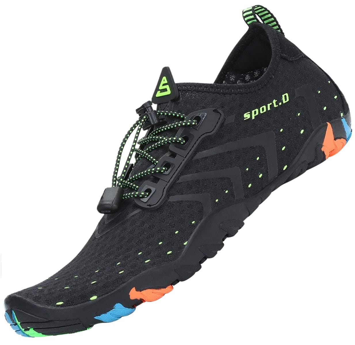 SAGUARO Badeschuhe für Herren Damen - 7/9 Drainagelöcher Schnelltrocknende rutschfest, Gr 35-48