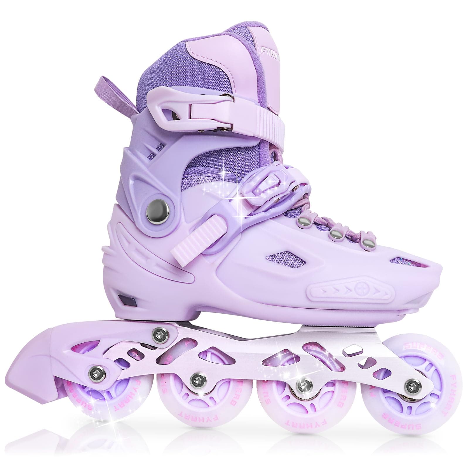 Patines en línea Niña y Niños, 4 tamaños Ajustables, Patines 4 Ruedas Niña para Niños para Uso en Interiores y Exteriores