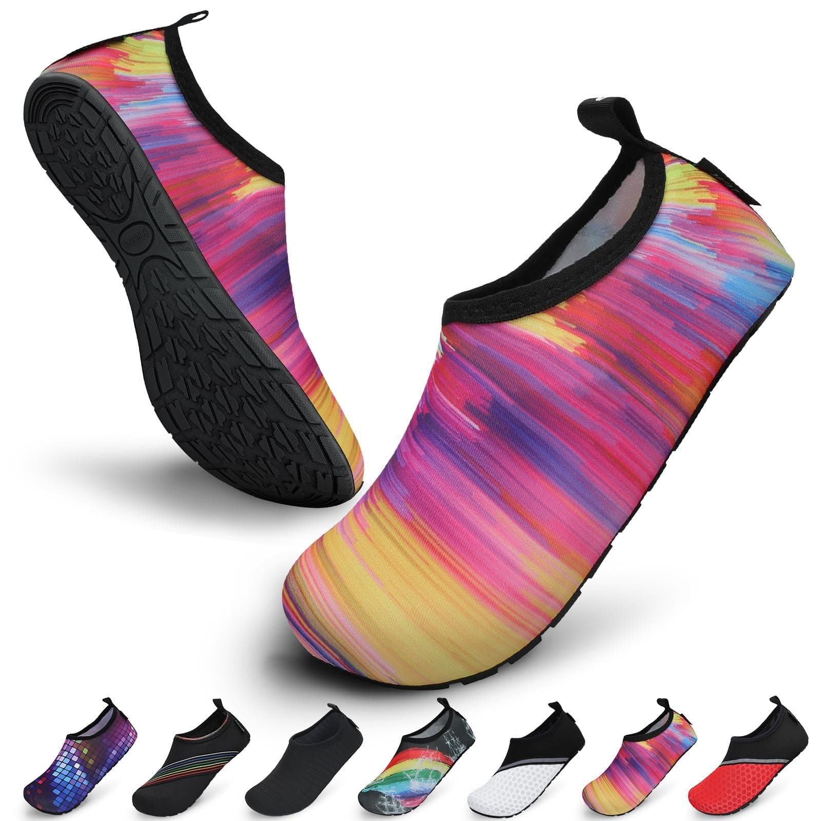 SAGUARO Unisex Badeschuhe Schwimmschuhe Wassersportschuhe, Schnell Trocknend rutschfest Leicht, Gr. 36-47