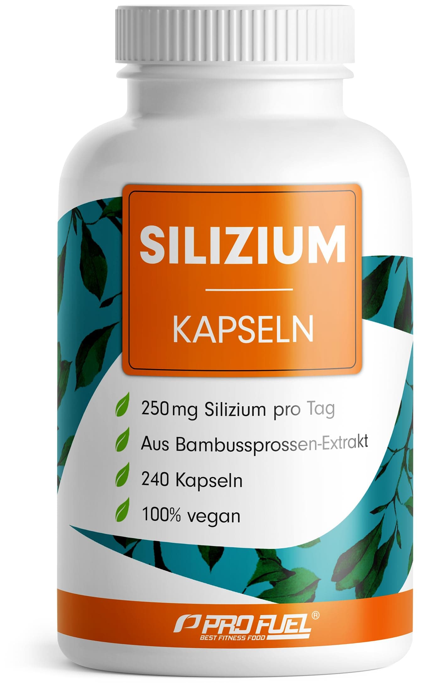Silizium hochdosiert 240 Kapseln - 714 mg siliziumreiches Bambussprossen-Extrakt mit 536 mg Kieselsäure, davon 250 mg elementarem Silizium pro Tag - laborgeprüft mit Zertifikat - Vorrat für 120 Tage